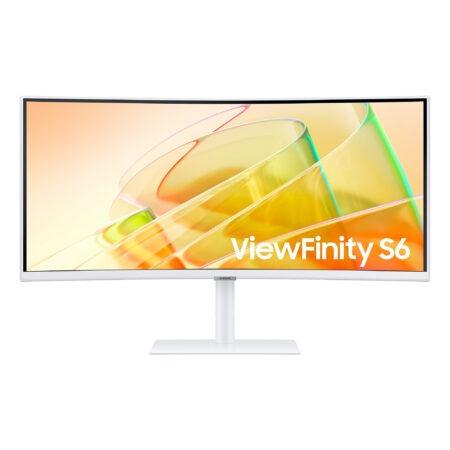 Monitor 34″ Samsung Ls34C650Talxzx Viewfinity S6 S65Tc, LED/Curvo/Ultra Quad HD/Ultra Wide/Freesync/100Hz/HDMI/Bocinas Integras (1 X 5W)/Color Blanco