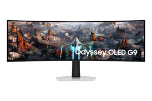 MONITOR 49" SAMSUNG LS49CG932SNXZA ODYSSEY G9 G93SC/OLED/CURVO/G-SYNC/FREESYNC/240HZ/HDMI/DP/BOCINAS INTEGRADAS/COLOR PLATA