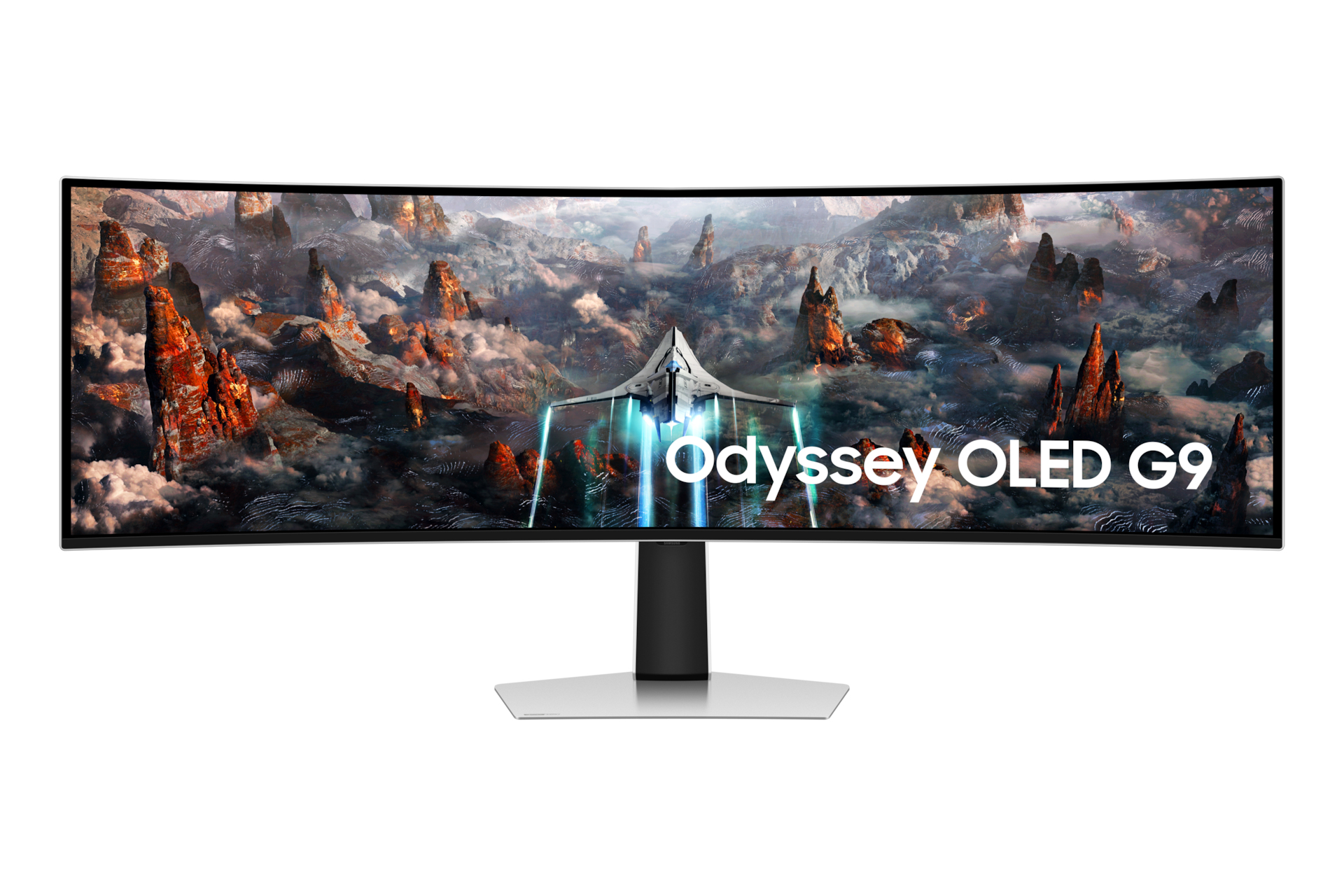 Monitor 49" Samsung Ls49cg932snxza Odyssey G9 G93sc/oled/curvo/g-sync/freesync/240hz/hdmi/dp/bocinas Integradas/color Plata