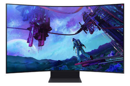 Monitor 55″ Samsung Ls55Cg970Nlxzx Odyssey Ark, LED/Curvo/Panel VA/HDMI/D. Port/USB/4K Ultra HD/165Hz/1000R/1Ms/Negro