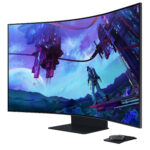 Monitor 55" Samsung Ls55Cg970Nlxzx Odyssey Ark, LED/Curvo/Panel VA/HDMI/D. Port/USB/4K Ultra HD/165Hz/1000R/1Ms/Negro