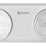 Lampara LED De Emergencia Steren Lam-504, Con Luces Direccionables, Bateria Recargable, Color Blanco