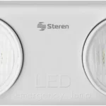 Lampara LED De Emergencia Steren Lam-504, Con Luces Direccionables, Bateria Recargable, Color Blanco