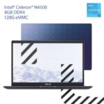 LAPTOP ASUS VIVOBOOK GO 15.6 " LED 90NB0UJ4-M017M0/CELERON N4500/4GB/128GB/WIN 11 HOME/COLOR AZUL/L510KA-BR804W