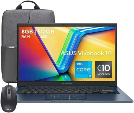 Laptop ASUS Vivobook F1404Va-Nk1054W 14″/Ci5-1334U/8Gb RAM/512Gb/Win 11 Home/Color Azul/90Nb10I1-M019C0