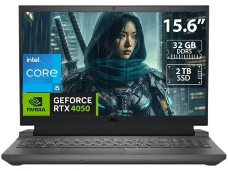 LAPTOP DELL GAMER G15 5530 15.6″/CI7-13650HX/32GB RAM/1TB/ESPAÑOL/NVIDIA GEFORCE RTX 4050/WIN 11 HOME/COLOR GRIS