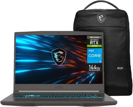 LAPTOP MSI THIN 15 B13VE 15.6″/CI7-13620H/16GB RAM/512 SSD/NVIDIA RTX 4050/WINDOWS 11 HOME/GRIS/INCLUYE BACKPACK/B13VE-2833MX