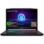 LAPTOP MSI KATANA A14 A15 AI B8VF-437US 15.6"/RYZEN 7-8845HS/16GB RAM/1TB SSD/RTX 4060/WINDOWS 11/COLOR NEGRO/9S7-158N31-437-B