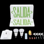 Letrero De Emergencia LED Dual De Salida Sfire Sfkdc860 Con Luz De Emergencia/Montaje Universal/Bateria De Respaldo Incluida