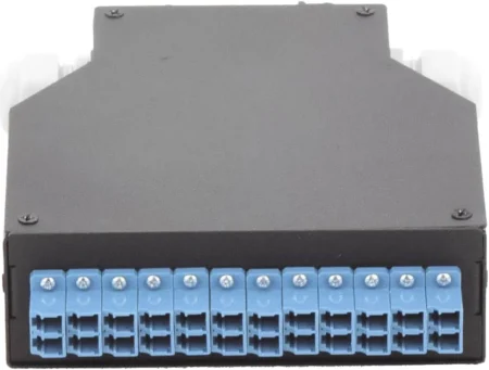 Distribuidor De Fibra Optica Para Riel Din Linkedpro 12 Acopladores Lc/Upc Duplex Monomodo/Con Charola De Empalme/Lp-Rdlcusm