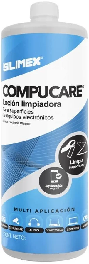 Locion Limpiadora Y Protectora Silimex Carcasas Plasticas Y Metalicas Para Uso Exclusivamente Externo, Compucare Locion 1 Litro