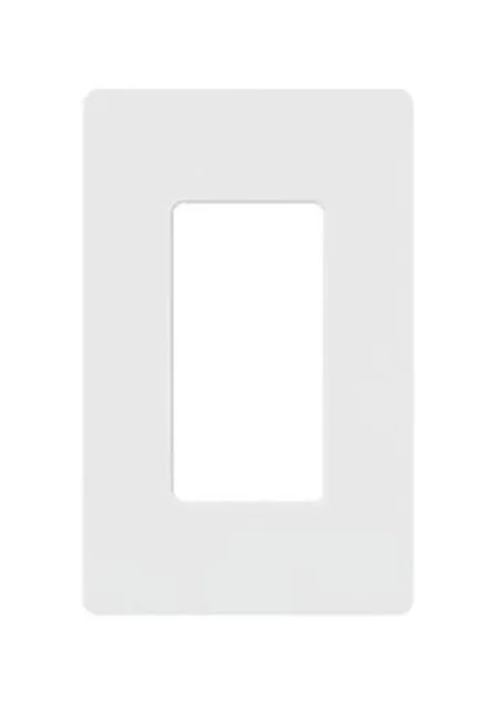 Placa De Pared 1 Espacio, Para Atenuador (Dimmer), Switch O Control Remoto Inalambrico. Lutron Electronics Cw1Wh