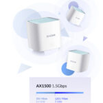 Sistema Wi-Fi Mesh D-Link M15-3 Eagle Pro Ai WiFi 6 Ax1500 (3 Piezas)