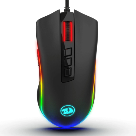 Mouse Gamer Redragon M711 Cobra Chroma Rgb/Optico/8 Botones/USB/10,000Dpi/Color Negro