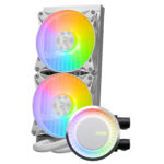 Enfriamiento Liquido MSI Mag Coreliquid E240 White Argb/2X120Mm/Hasta 3000Rpm/Lga 1700,1851,Am5/Color Blanco