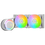 Enfriamiento Liquido MSI Mag Coreliquid E240 White Argb/2X120Mm/Hasta 3000Rpm/Lga 1700,1851,Am5/Color Blanco