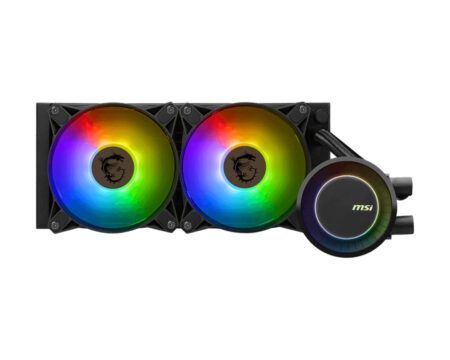Enfriamiento Liquido MSI Mag Coreliquid E240 Argb/2X120Mm/Hasta 3000Rpm/Lga 1700,1851,Am5/Color Negro