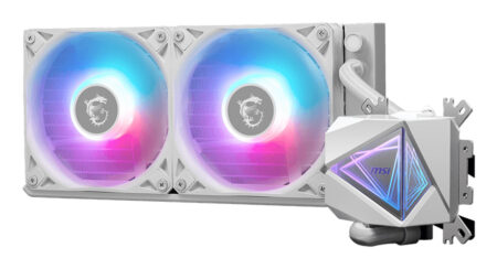 Enfriamiento Liquido MSI Mag Coreliquid I240 White Argb Gen2/2X120Mm/Hasta 2100Rpm/Lga 1700,1851,Am5/Color Blanco