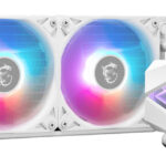 Enfriamiento Liquido MSI Mag Coreliquid I240 White Argb Gen2/2X120Mm/Hasta 2100Rpm/Lga 1700,1851,Am5/Color Blanco