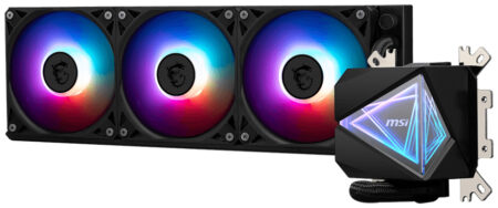 ENFRIAMIENTO LIQUIDO MSI MAG CORELIQUID I360 ARGB GEN2/3X120MM/HASTA 3400RPM/LGA 1700,1851,AM5/COLOR NEGRO