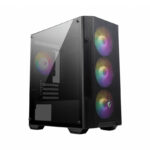 GABINETE MSI MAG FORGE M100A BLACK/MID TOWER/4X VENTILADORES/SIN FUENTE