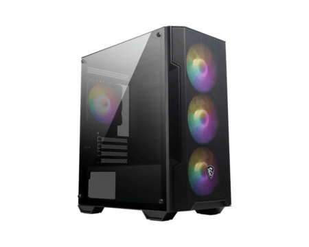 Gabinete MSI Mag Forge M100A Black/Mid Tower/4X Ventiladores/Sin Fuente