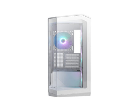 Gabinete MSI Mag Pano M100R Pz White Micro-Tower, Con Ventana, Sin Fuente, USB 3.2, 4 Ventiladores Argb Instlados, Blanco, Micro-ATX