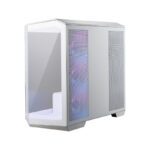 Gabinete MSI Mag Pano M100R Pz White Micro-Tower, Con Ventana, Sin Fuente, USB 3.2, 4 Ventiladores Argb Instlados, Blanco, Micro-ATX