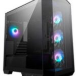 GABINETE MSI MAG PANO M100R PZ/MICRO-TOWER/VENTANA/SIN FUENTE/4 VENTILADORES ARGB INSTLADOS/COLOR NEGRO/MICRO-ATX/ITX