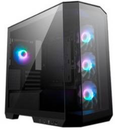 GABINETE MSI MAG PANO M100R PZ/MICRO-TOWER/VENTANA/SIN FUENTE/4 VENTILADORES ARGB INSTLADOS/COLOR NEGRO/MICRO-ATX/ITX