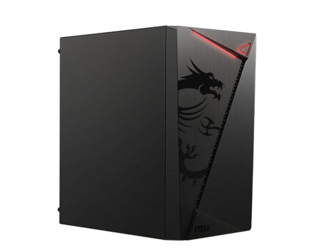 GABINETE MSI MAG SHIELD M301/MIDI TOWER/MICRO ATX/1 VENTILADOR/CRISTAL TEMPLADO/SIN FUENTE/NEGRO
