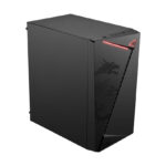 GABINETE MSI MAG SHIELD M301/MIDI TOWER/MICRO ATX/1 VENTILADOR/CRISTAL TEMPLADO/SIN FUENTE/NEGRO
