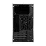 GABINETE MSI MAG SHIELD M301/MIDI TOWER/MICRO ATX/1 VENTILADOR/CRISTAL TEMPLADO/SIN FUENTE/NEGRO