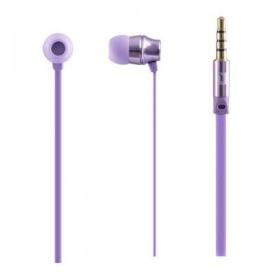 Audífonos In Ear Mobifree Metalic – Morado, Alámbrico, 1.2 M