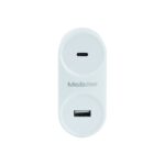Cargador Mobifree Cargador De Pared USB Y Tipo C , Color Blanco, Pared, Corriente Alterna, USB, 1