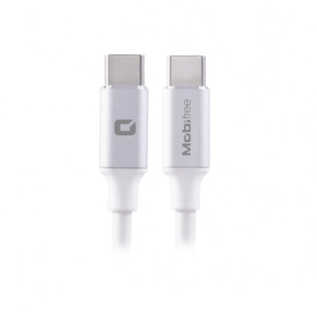 Cable C A C Mobifree Cable Tipo C A C – USB C, USB C, 1 M, Color Blanco