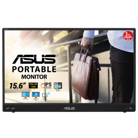 MONITOR 15.6” ASUS MB16ACV ZENSCREEN/LED/PORTATIL/IPS/USB-C/COLOR NEGRO