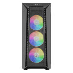 Gabinete Cooler Master Mb520-Kgnn-S00 C/Ventana/Argb/ATX/Midi-Tower/USB 3.2/Sin Fuente/Con 3 Ventiladores/Negro