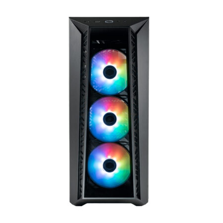 Gabinete Cooler Master Mb520-Kgnn-S01 C/Ventana/Argb/ATX/Midi-Tower/USB 3.2/Sin Fuente/Con 4 Ventiladores/Negro