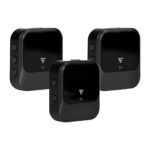 Kit De 2 Microfonos Inalambricos De Solapa Y Receptor Game Factor Mcl650 USB C/2.4Ghz/Corbatero, Alcance 50M, 30Hz-20Khz, Negro