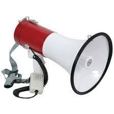 Megafono Steren De 25W Mg-265 Con Reproductor Mp3 Por USB/SD/Bateria Recargable
