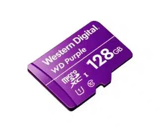 ##MEMORIA MICROSD 128GB PURPLE P/VIDEOVIGILANCIA, WDD128G1P0C (OPENBOX)