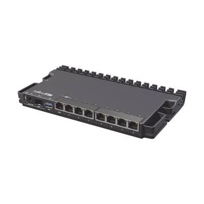 Routerboard CPU 4 Nucleos, 8 Puertos Gigabit, 1 Sfp+, Mikrotik Rb5009Ug+S+In, Solo Routeros V7