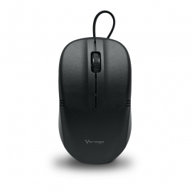 MOUSE VORAGO MO-103 NEGRO, USB, 3 BOTONES, 1000DPIS