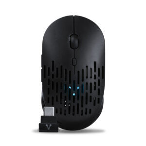 MOUSE INALAMBRICO VORAGO MO-208 BLUETOOTH, RECARGABLE, USB TIPO C, 2400DPI, NEGRO