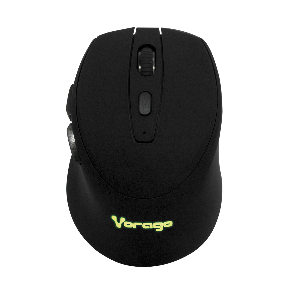 Mouse Inalambrico Vorago Mo-306 Negro, Recargable Usb, 2400dpi