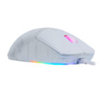 Mouse Game Factor Mog530-Wh - Carcasas Intercambiables, Pixart 3327, 12, 000 Dpi, Rgb, USB, Blanco