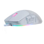 Mouse Game Factor Mog530-Wh - Carcasas Intercambiables, Pixart 3327, 12, 000 Dpi, Rgb, USB, Blanco