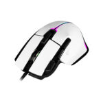 Mouse Alambrico Game Factor Mog602-Wh Gamer/Rgb/Color Blanco/USB/19000 Dpi/8 Botones