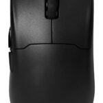Mouse Game Factor Mow800 - Inalámbrico 2.4G+Bt, Pixart 3395 4K, 26, 000 Dpi, Base Rgb, Ultraligero, Negro